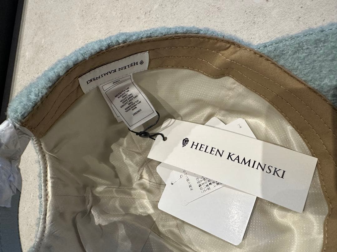 HELEN KAMINSKI ライトブルーキャップ