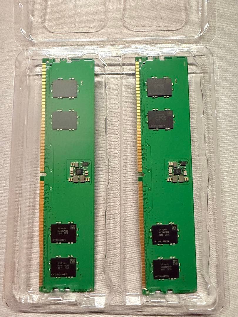 SK hynix DDR5 UDIMMメモリー 16GB(8GB×2)