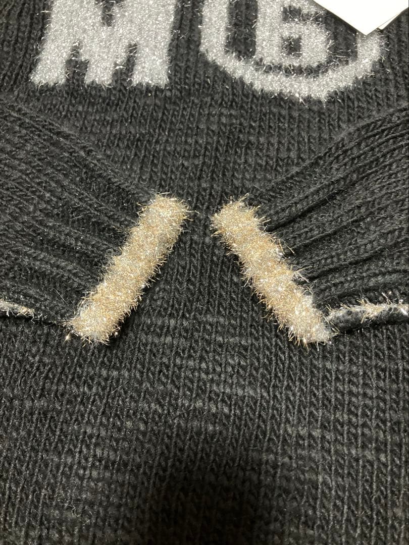 未使用　MM6 メゾンマルジェラ ニット タートルネック シルバーゴールド