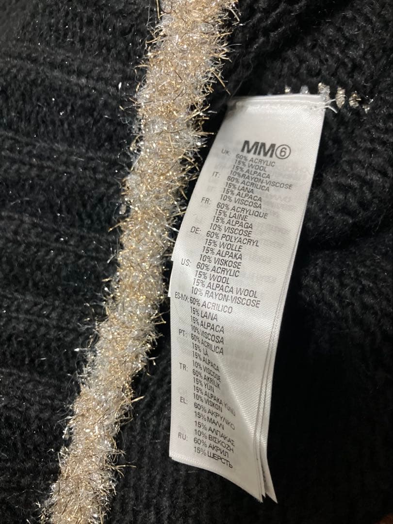 未使用　MM6 メゾンマルジェラ ニット タートルネック シルバーゴールド