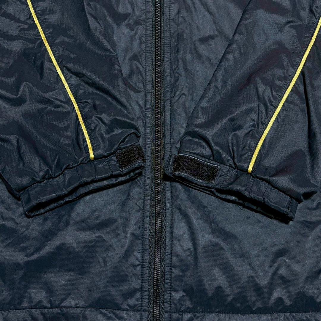 00s NIKE ナイキ セットアップ 大きいサイズ ナイロン 金刺繍 黒 XL