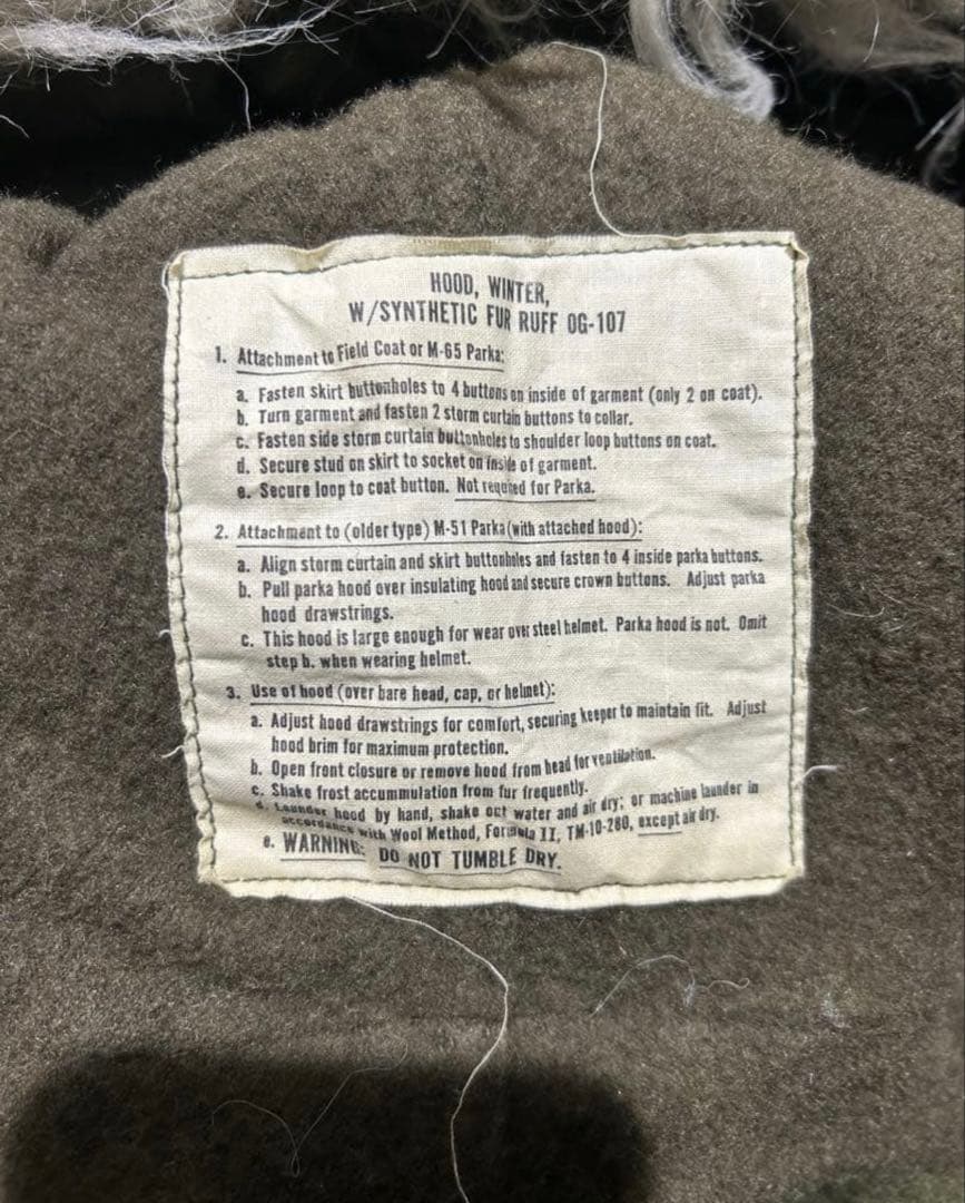 70's M-65フィッシュテールパーカー フルセット