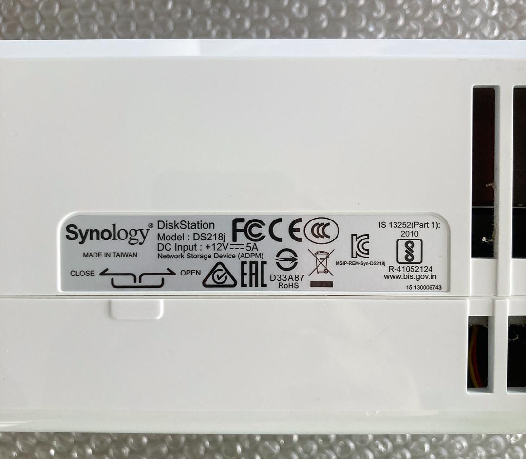 Synology NAS DS218j 3TBHDD付き