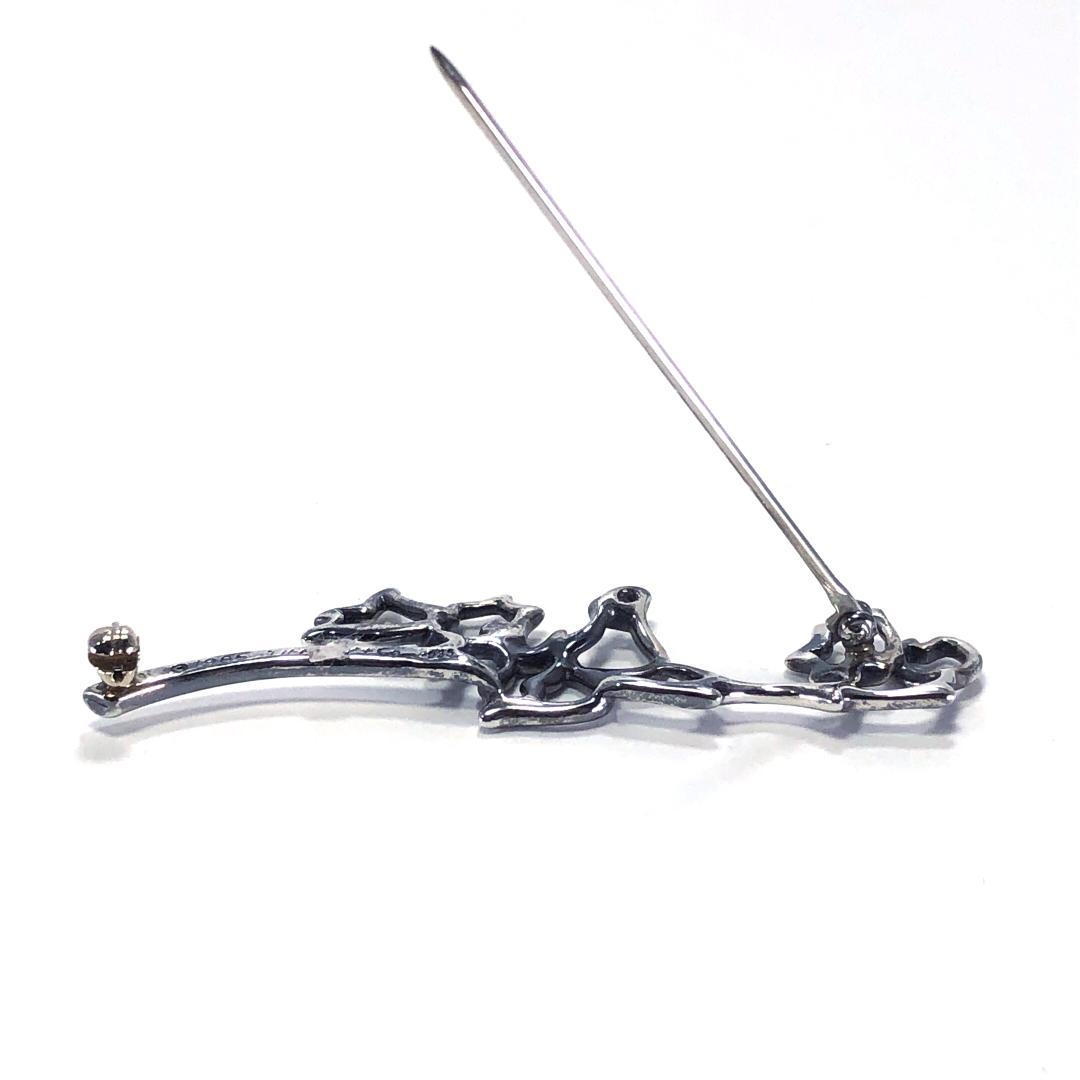 【美品・箱付き】ティファニー／ホタルブクロ ピンブローチ SV925