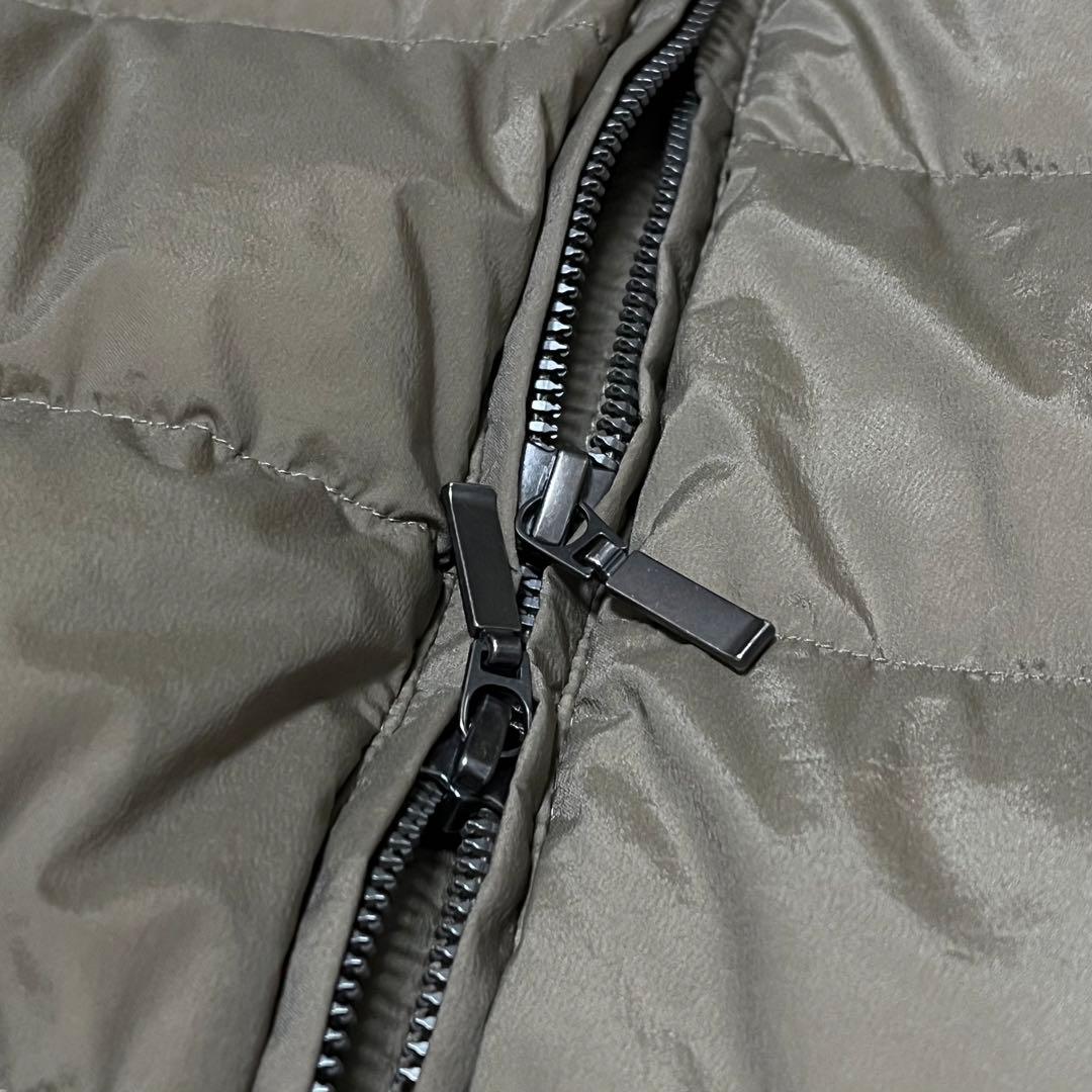 美品　アンタイトル　ダウンコート　2way　フォックスファー　カーキベージュ　M