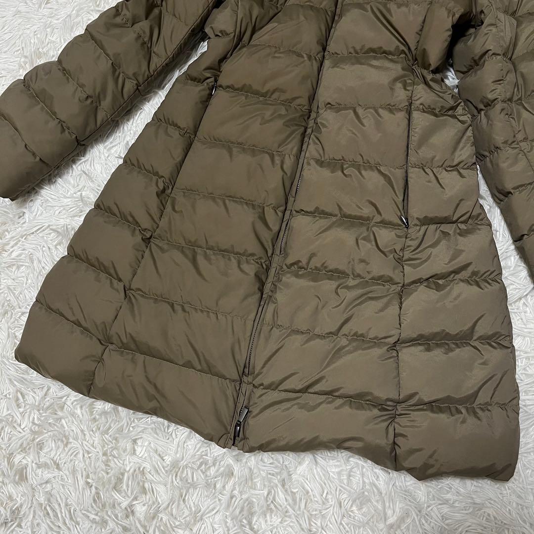 美品　アンタイトル　ダウンコート　2way　フォックスファー　カーキベージュ　M