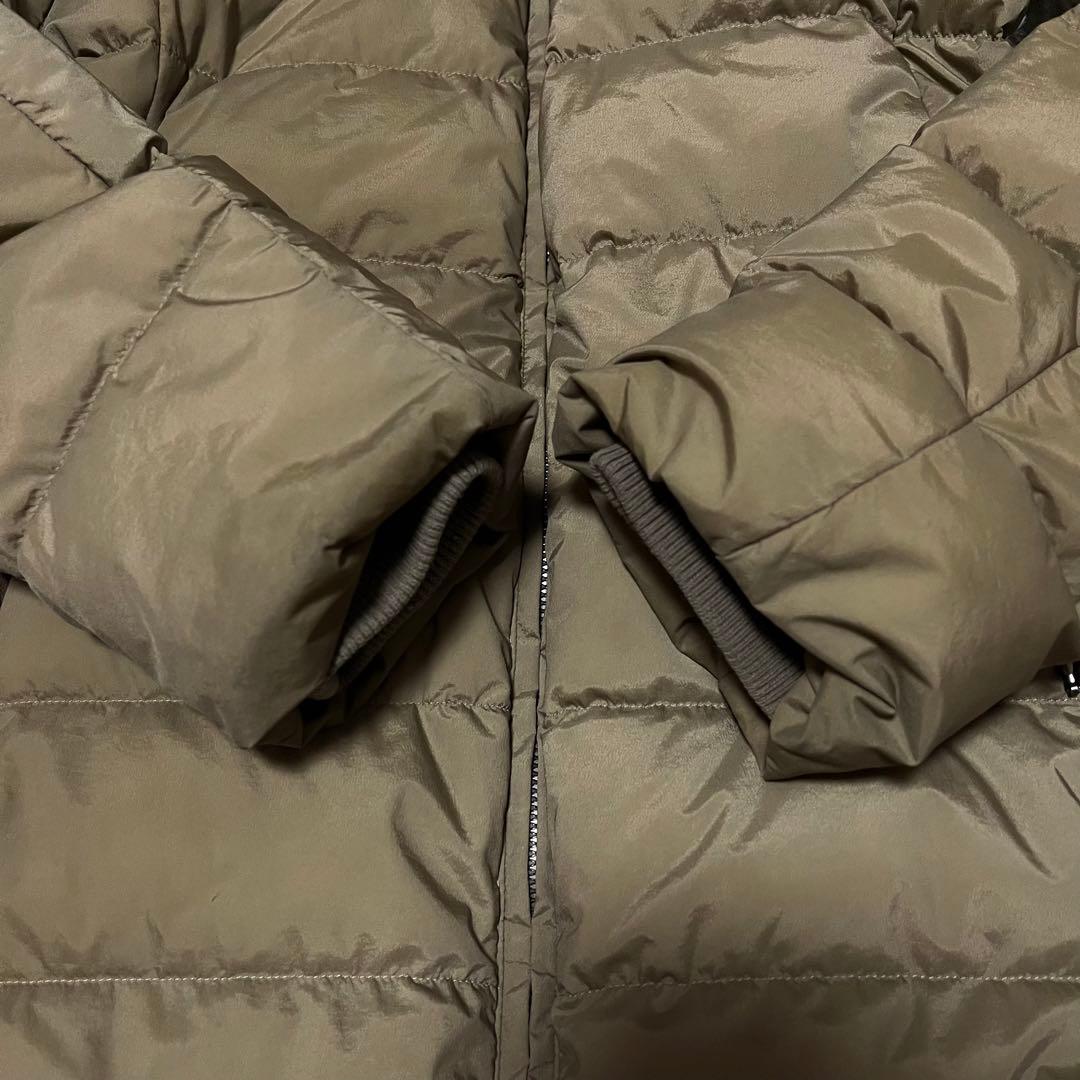 美品　アンタイトル　ダウンコート　2way　フォックスファー　カーキベージュ　M