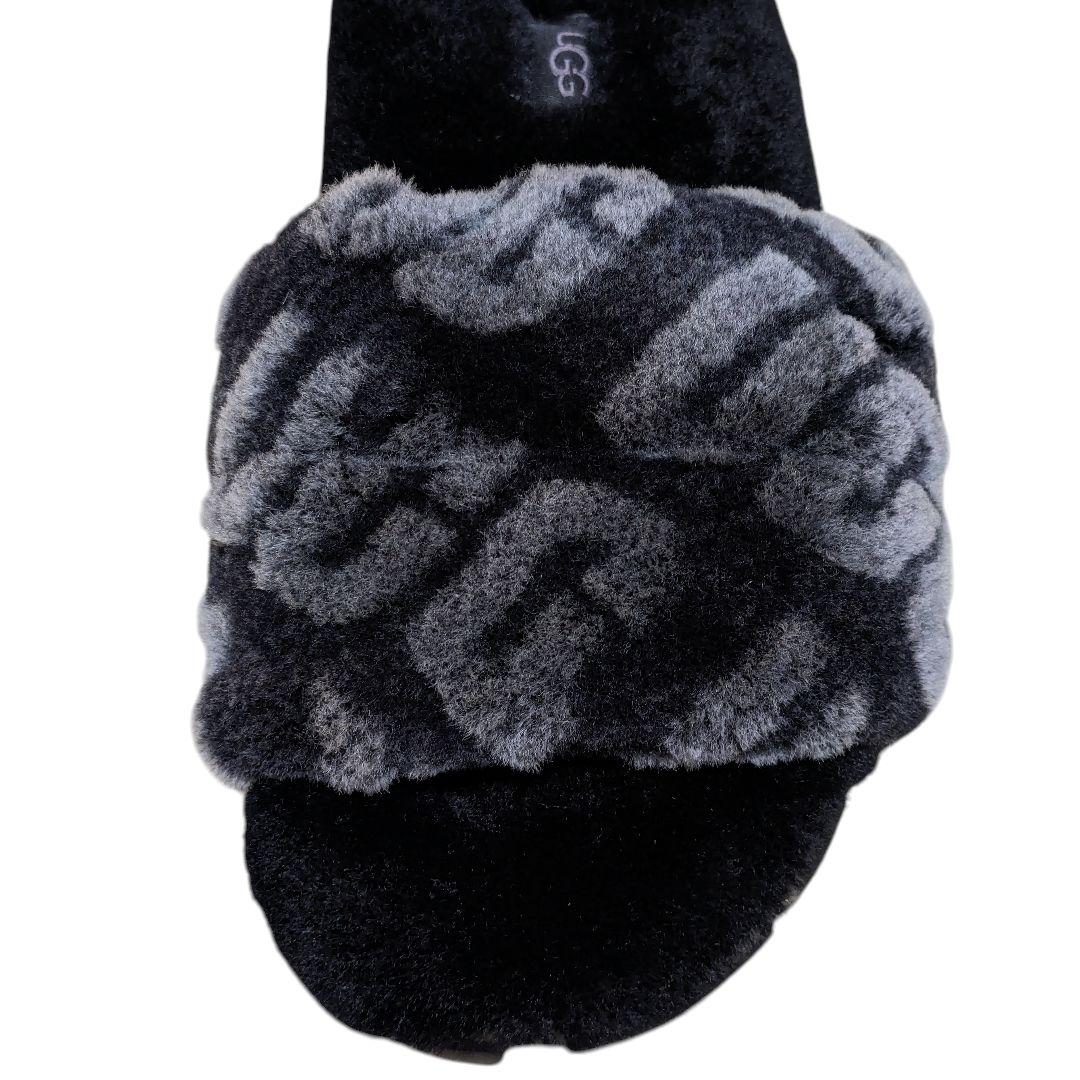 未使用級 UGG 24cm ブラック コゼッタ ロゴグラフ 1148770