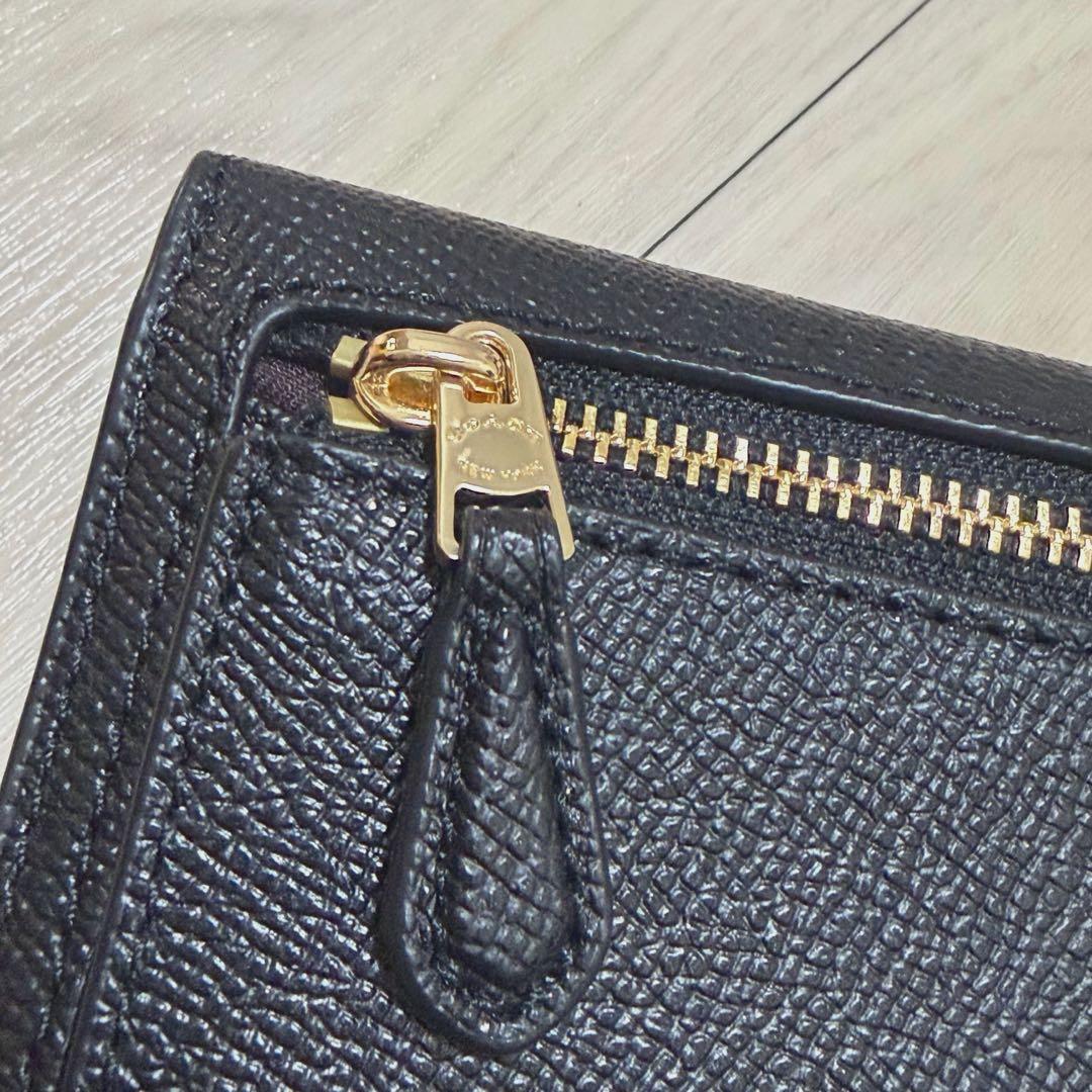 COACH ウィン スモール ウォレット 三つ折り 財布 ケース ブラック
