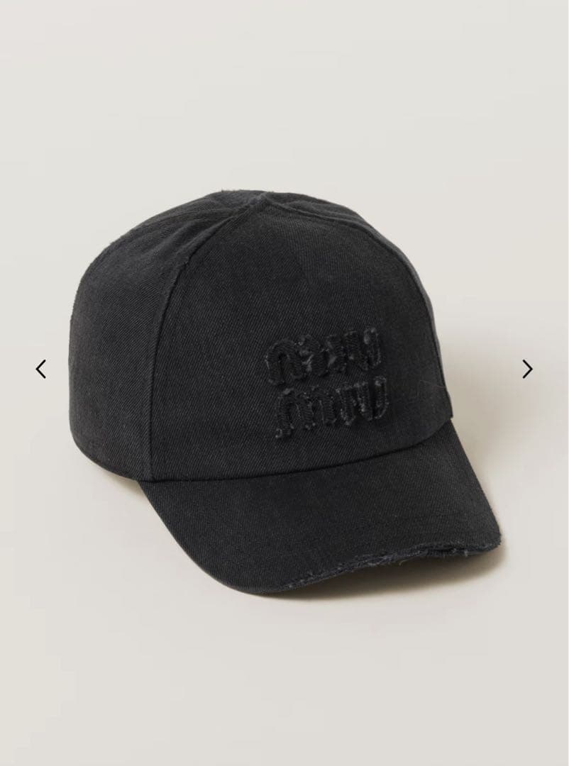 miumiu デニムベースボールキャップ