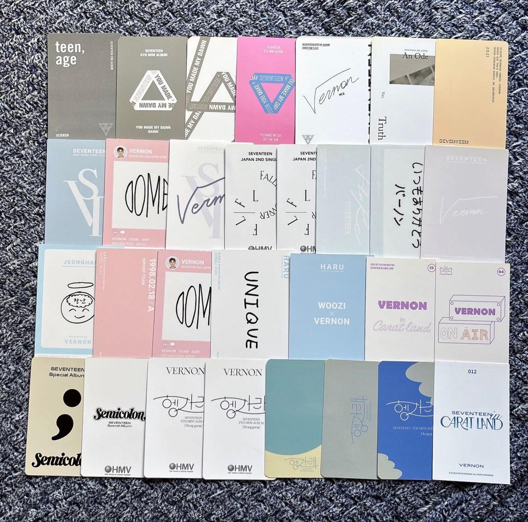 SEVENTEEN バーノン　スングァン　ソラブー　ラキドロ　トレカ　缶バッジ