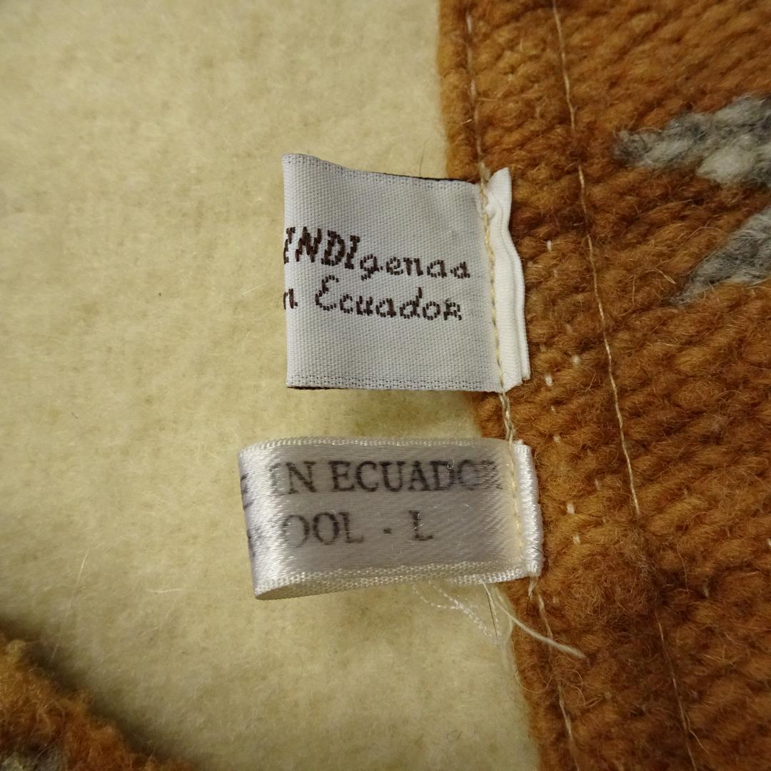 90s エクアドル製 ARTEsanias ブランケットプルオーバー チマヨ柄
