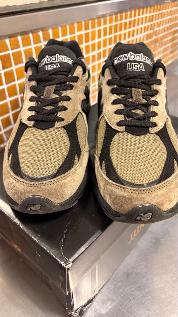 靴 new balancex jjjjound 990 JJ3