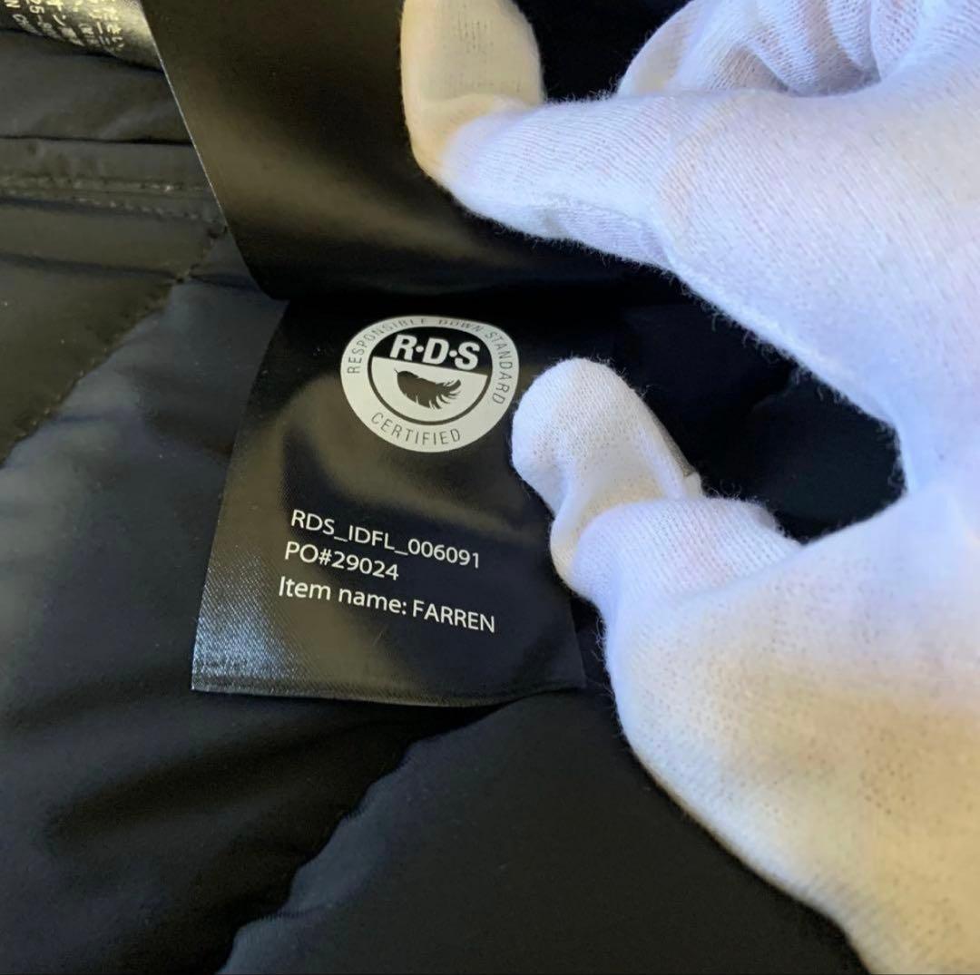 【未使用品級・希少】マッカージュ⛄️ダウン　FARREN 黒　L カバー付