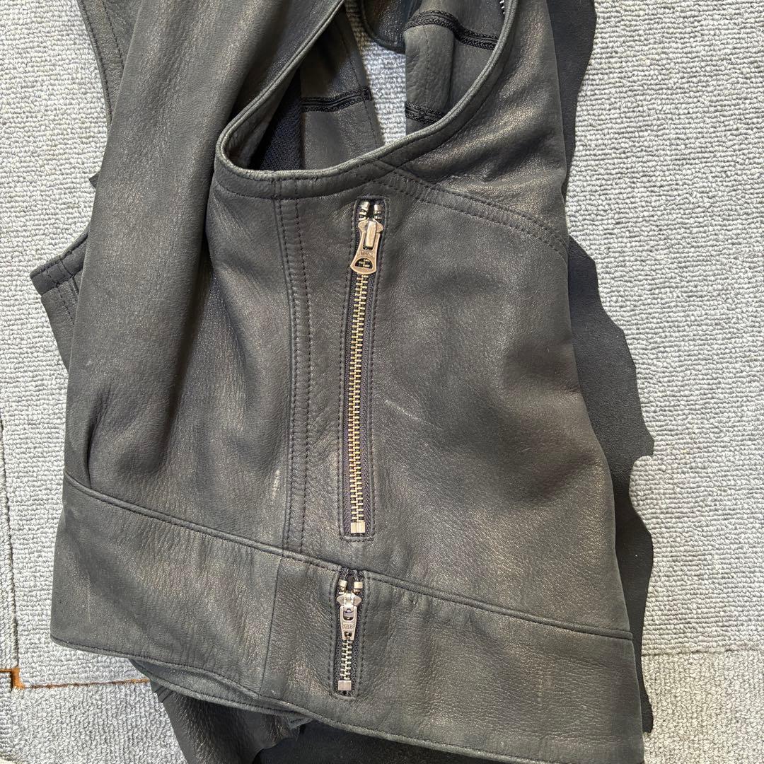 if six was nine 00s アーカイブ レザーベスト サイズ0