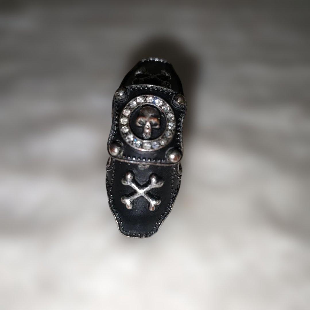 キャプテンハーロック アーマーリング スカル クロスボーン ブラック　リング