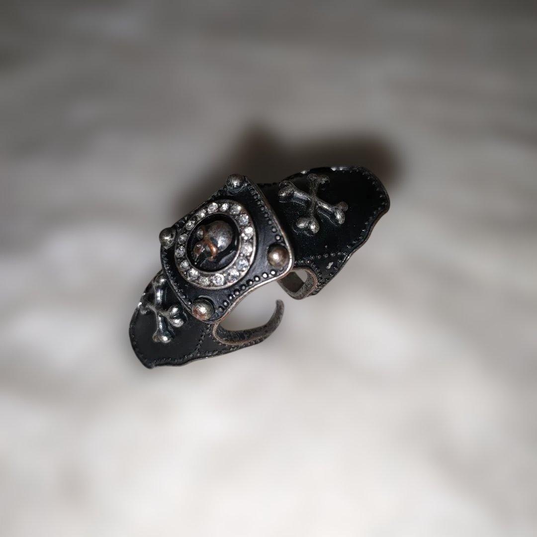 キャプテンハーロック アーマーリング スカル クロスボーン ブラック　リング