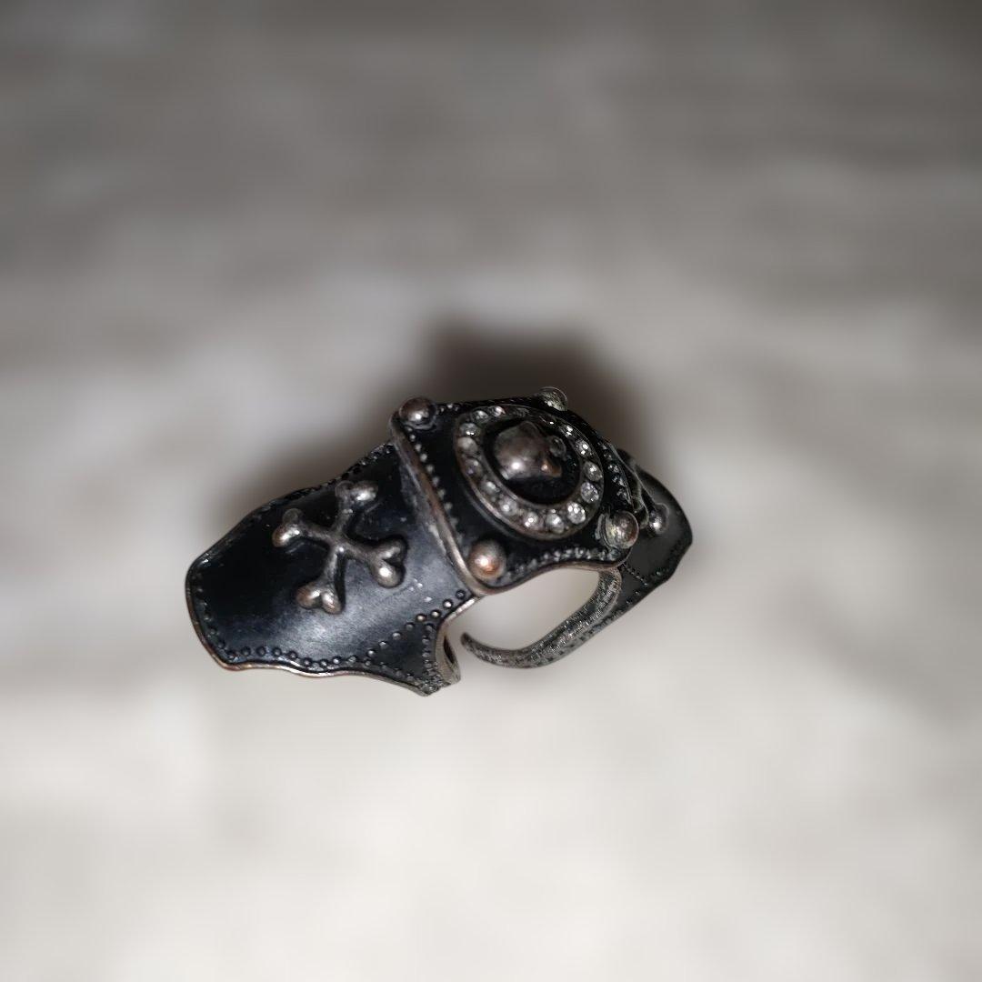 キャプテンハーロック アーマーリング スカル クロスボーン ブラック　リング