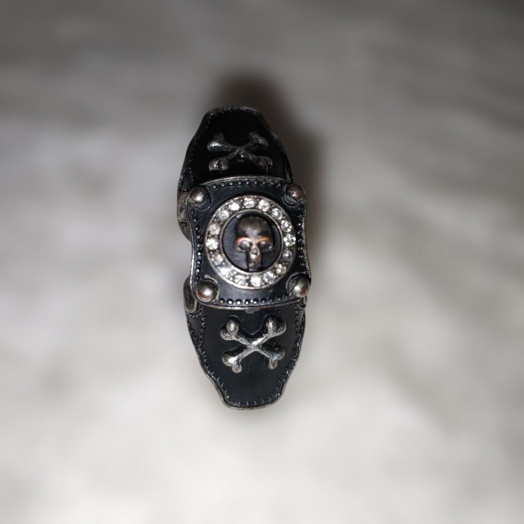 キャプテンハーロック アーマーリング スカル クロスボーン ブラック　リング