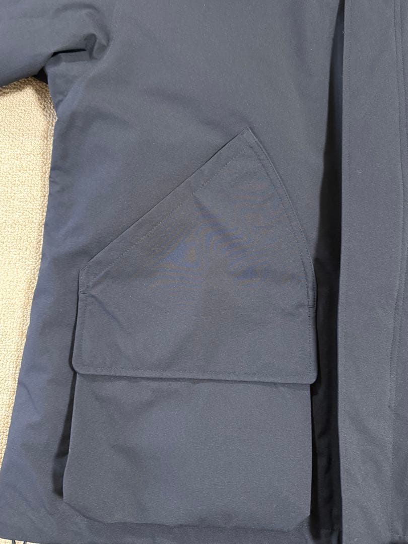 GU×エンジニアードガーメンツ　パデッドシェルパーカー L ネイビー