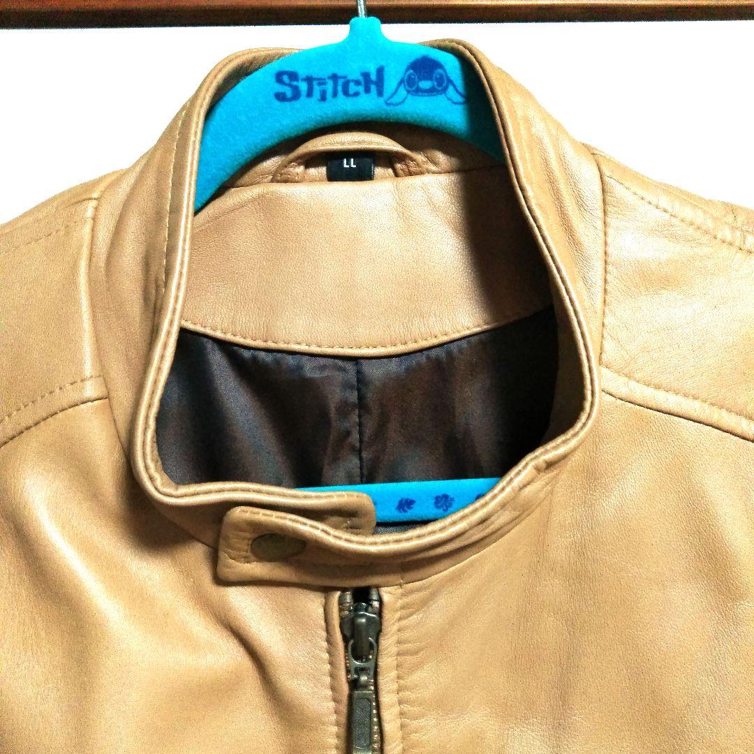 シングルライダース ラムレザー本革XL 美品‼️