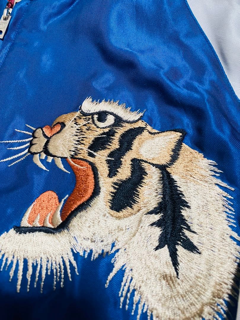 TAILOR 東洋 日本限定 虎 富士 スカジャン ２面用 サテン 芸者