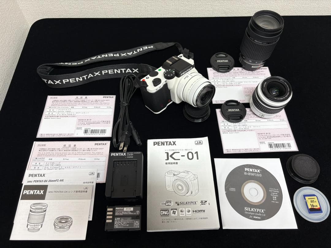 PENTAX K-01 デジタル一眼カメラ レンズ３本セット ホワイト
