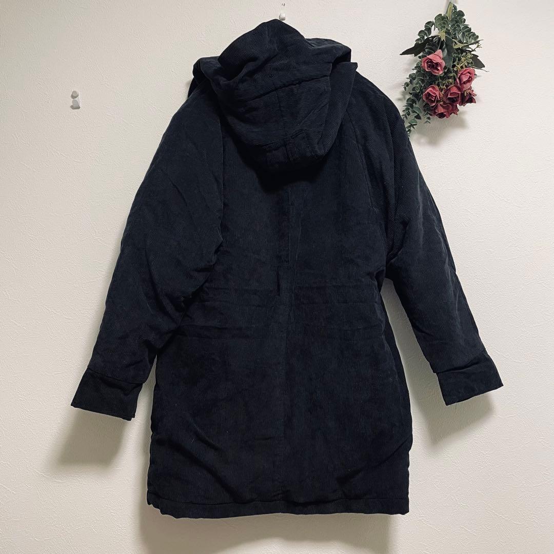 2414【MOCOLIFER】ボア付きモッズコート(M)フード付き　希少