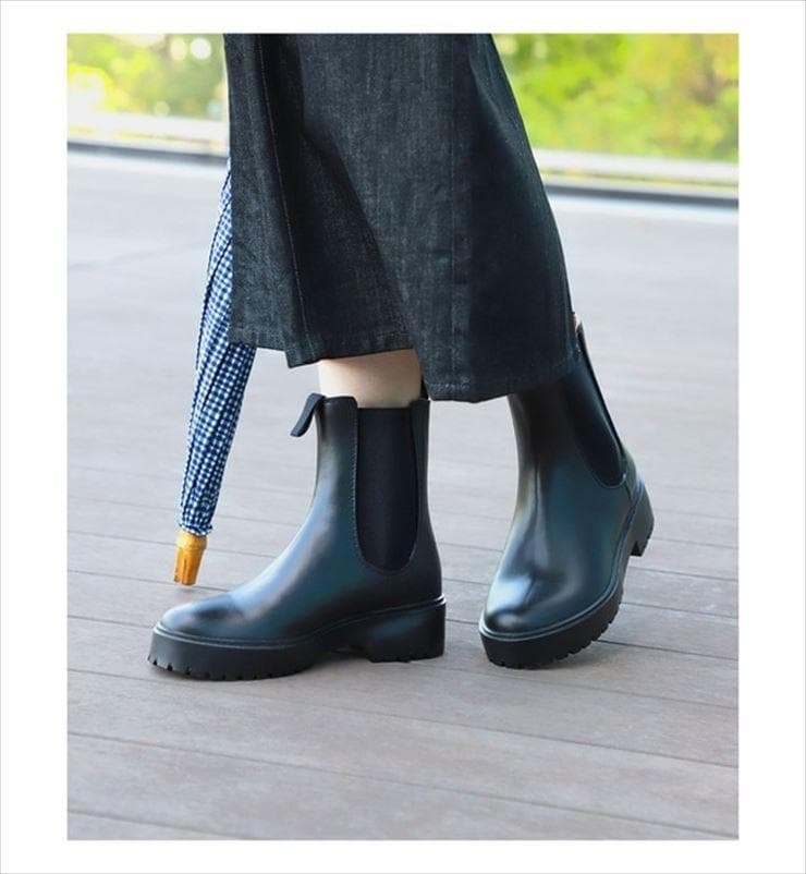 トラディショナルウェザーウェア ショートレインブーツ サイドゴア 36-205