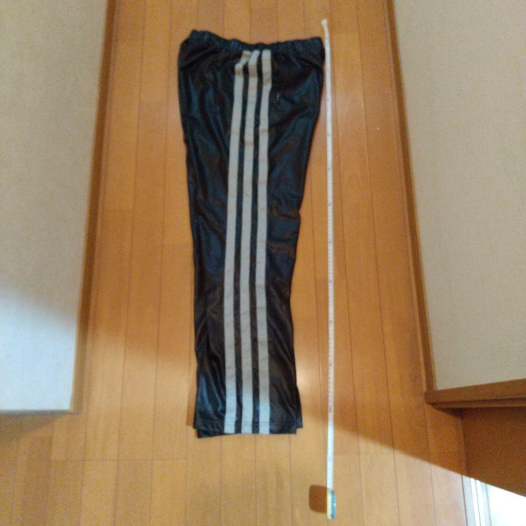 adidas ジャージ　上下セットアップ　黒白光沢　サイズO