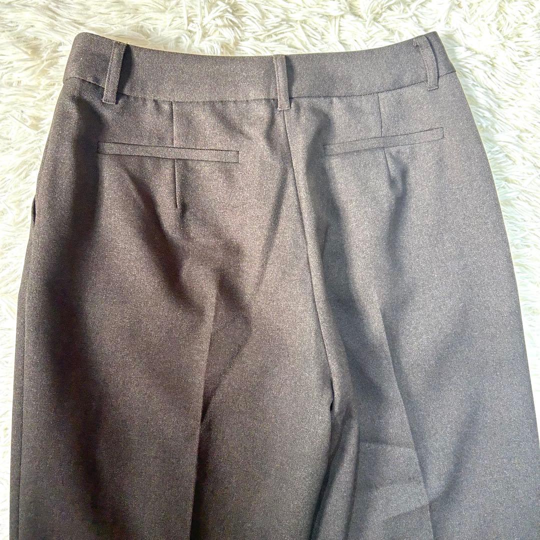 【未使用】ナチュラルビューティーベーシックパンツスーツセットアップ ブラウン S