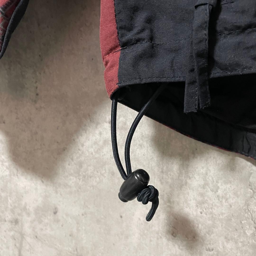 Burtonバートンスキーウェアスノーボードジャケットハーフジップ紺ネイビー赤