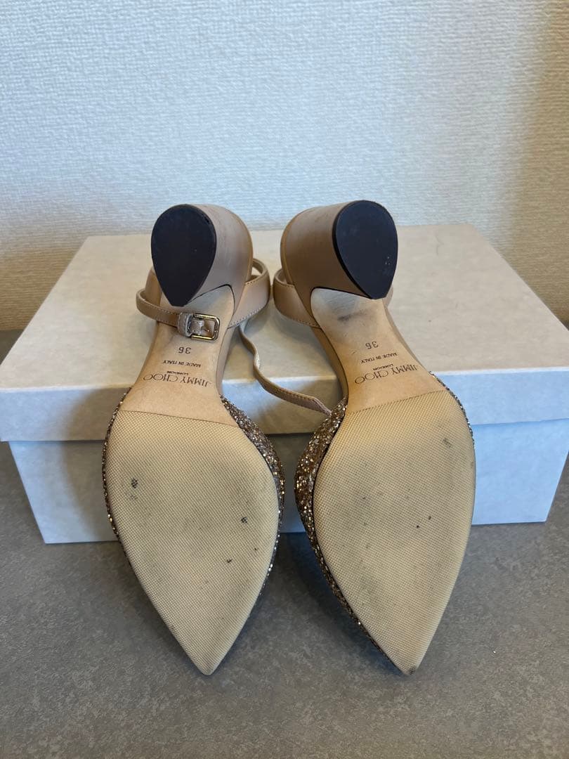 期間限定値下げ！ジミーチュウ jimmychoo グリッターパンプス 36サイズ