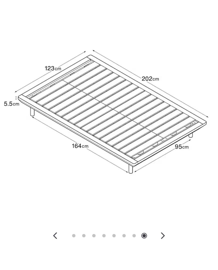 ※ vwes※【無印良品】MUJI セミダブル ベッドフレーム