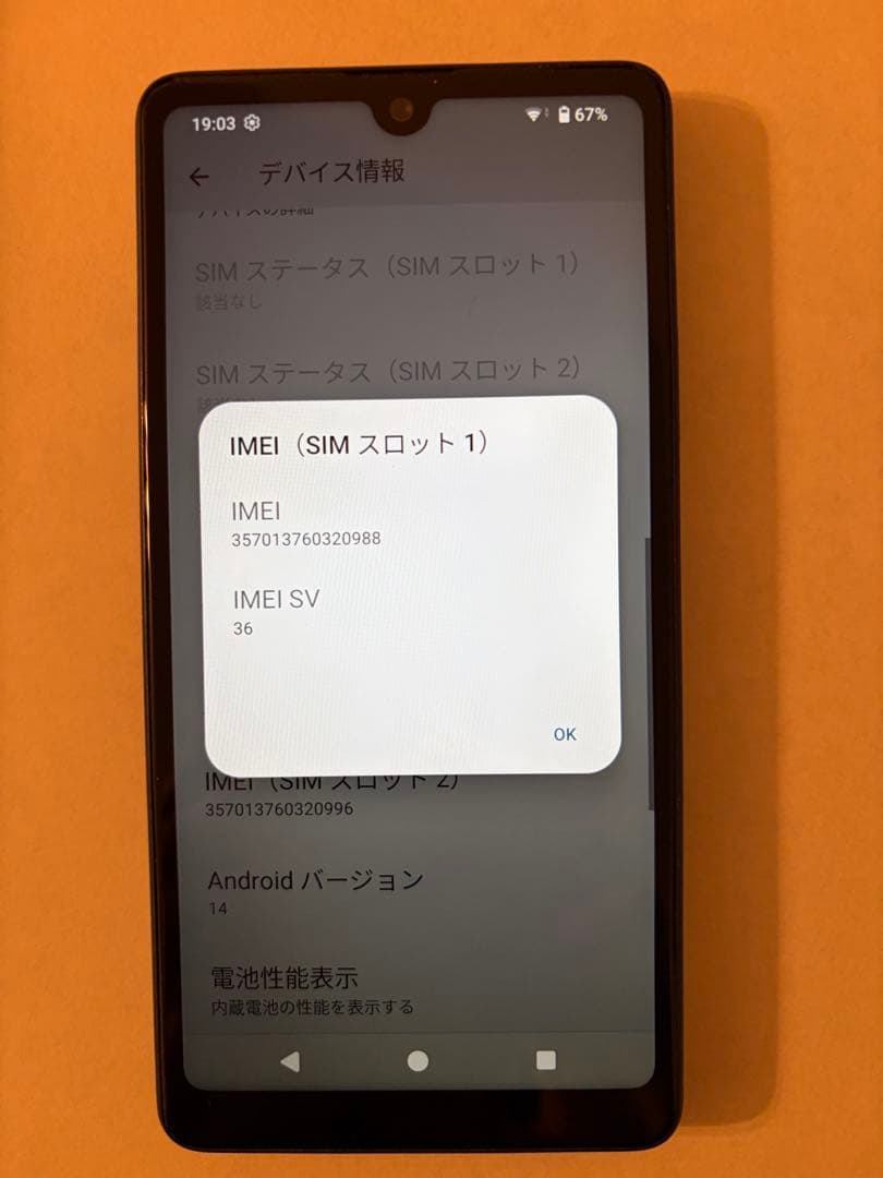 XPERIA Ace3 SOG08 ブルー