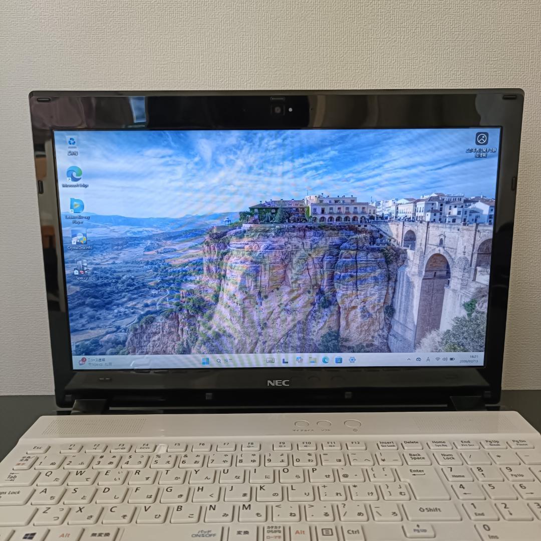 NEC ノートPC i7 Windows11 SSD メモリ16GB WIFI