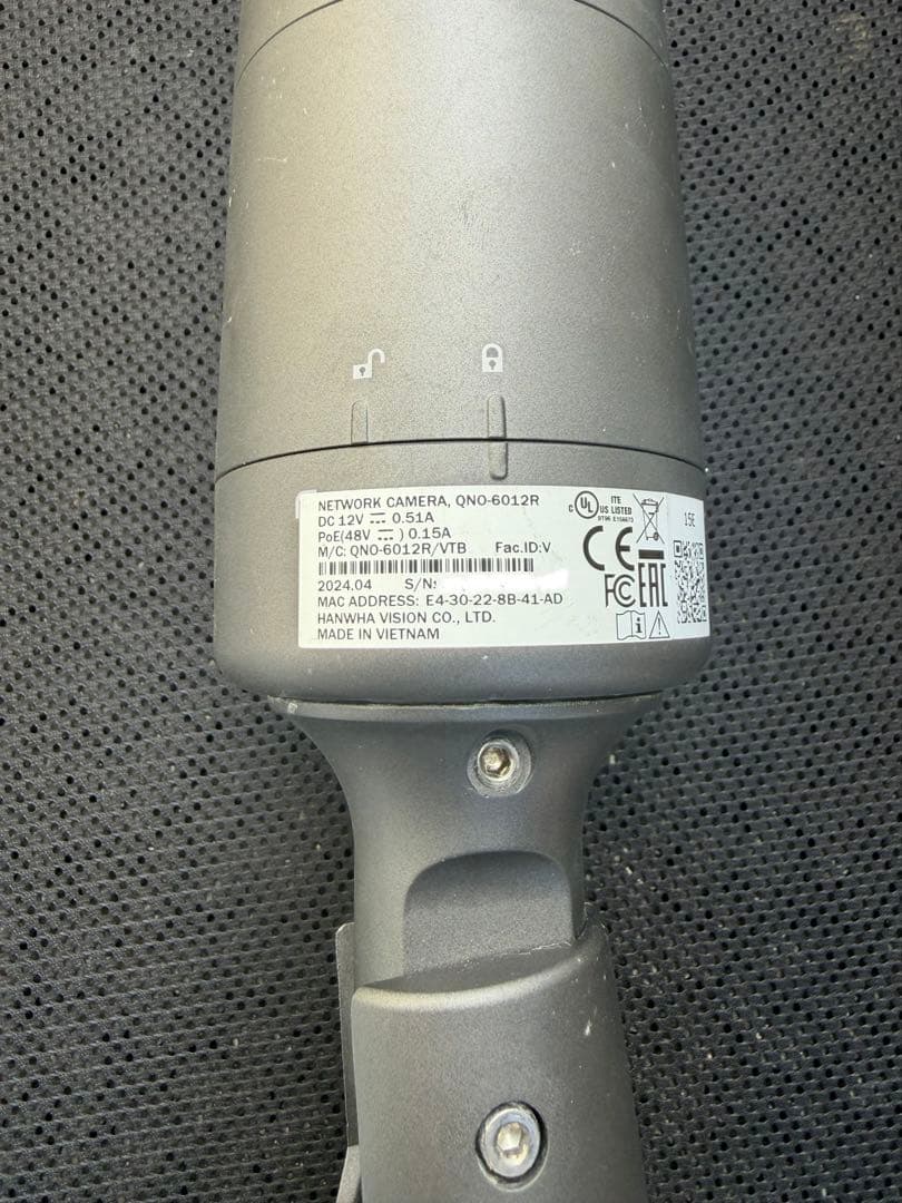 Hanwha Vision (Wisenet) QNO-6012R 防犯カメラ