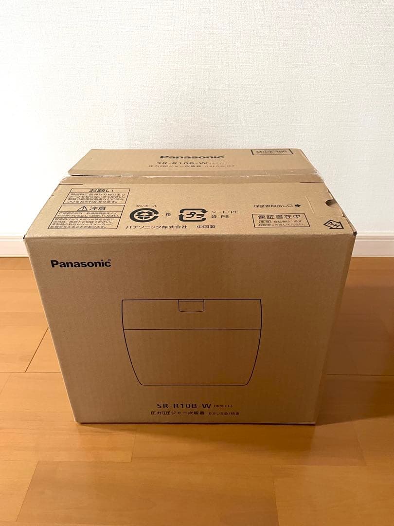 美品 パナソニック 炊飯器5合 圧力IH SR-R10B-W ホワイト