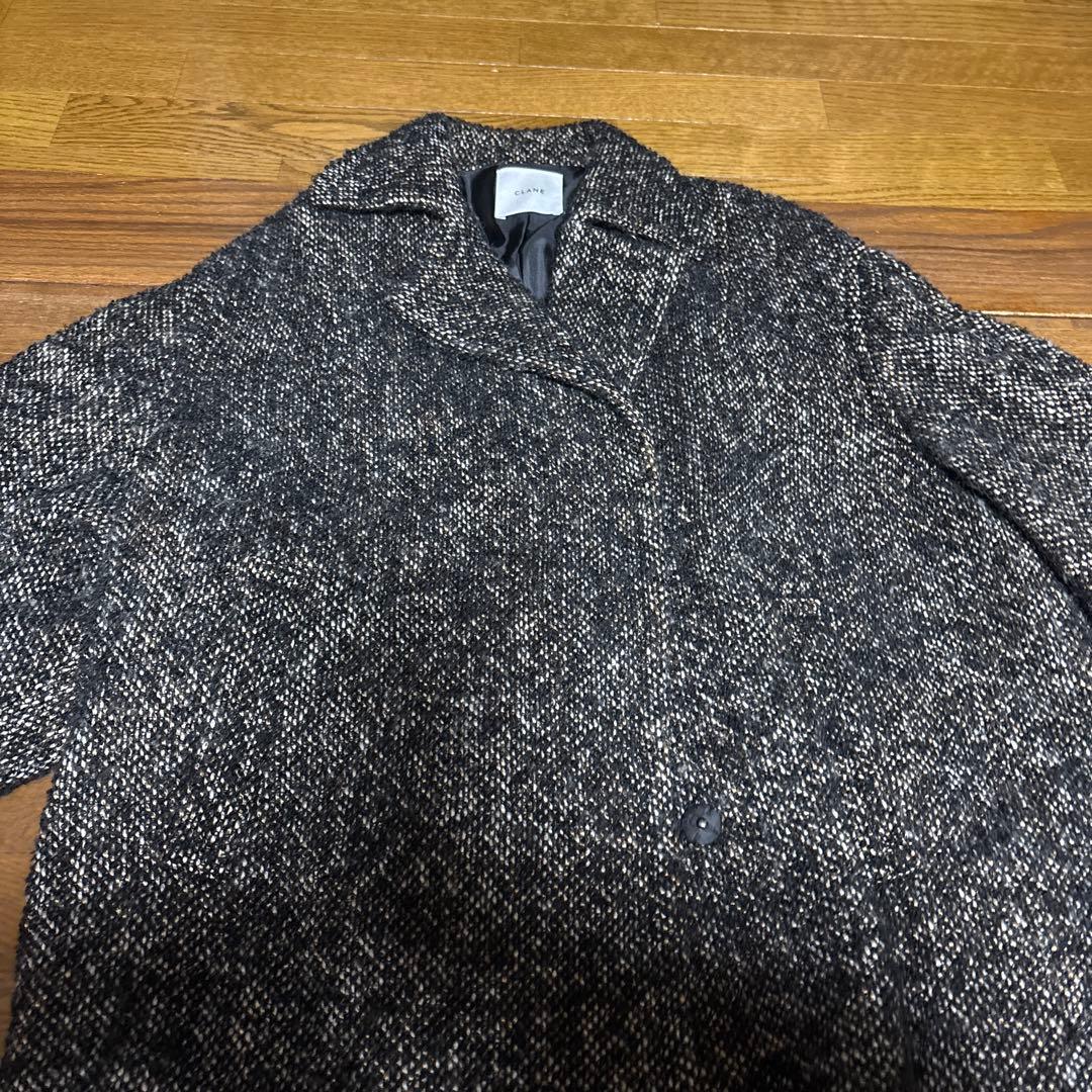 CLANE クラネ　MIX LOOP TWEED BOX COAT ツイード