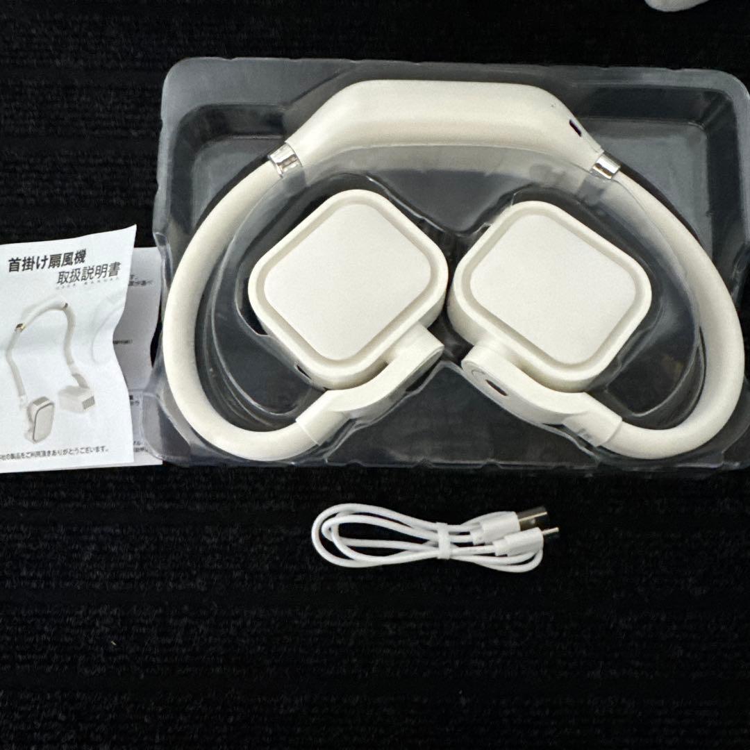 首掛け扇風機 4000mAh 携帯扇風機 ネックファン