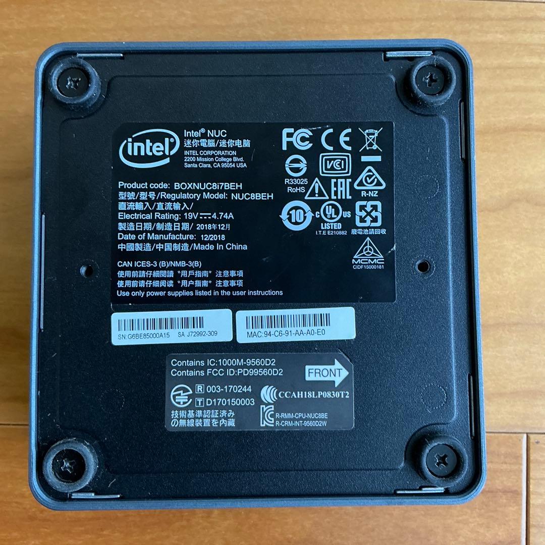 Roon ROCK Server/ 第８世代 Core i7 メモリ8GB/