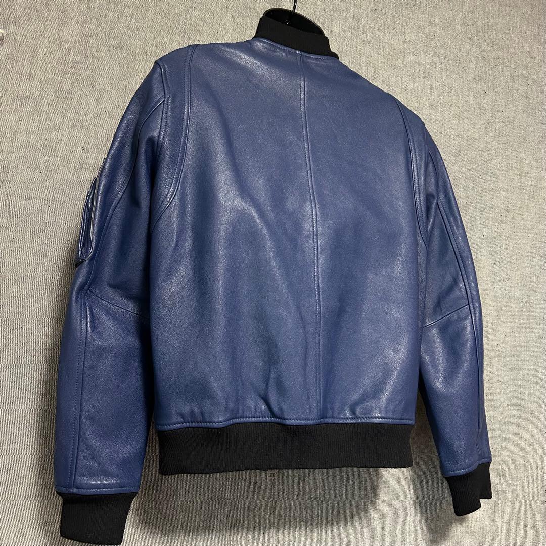 JACKROSE ジャックローズ　ラムレザー切り替えMA-1ジャケット　XL