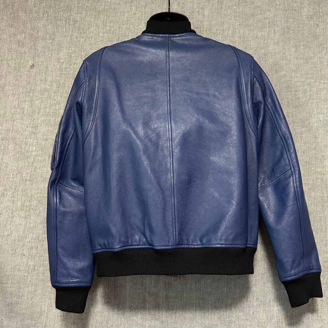 JACKROSE ジャックローズ　ラムレザー切り替えMA-1ジャケット　XL