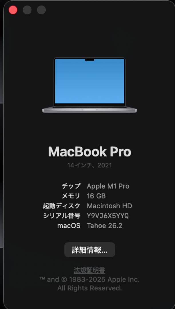 MacBook本体 Apple MacBook Pro M1Pro