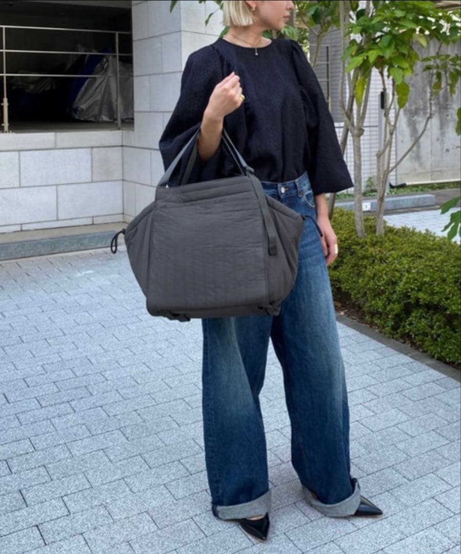 ＳＯＬＰＲＥＳＡ 　美品　ブラック Mサイズ マザーズバッグ