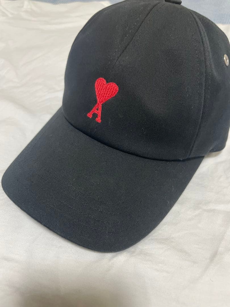 AMI PARIS Cap Black アミパリス キャップ 帽子
