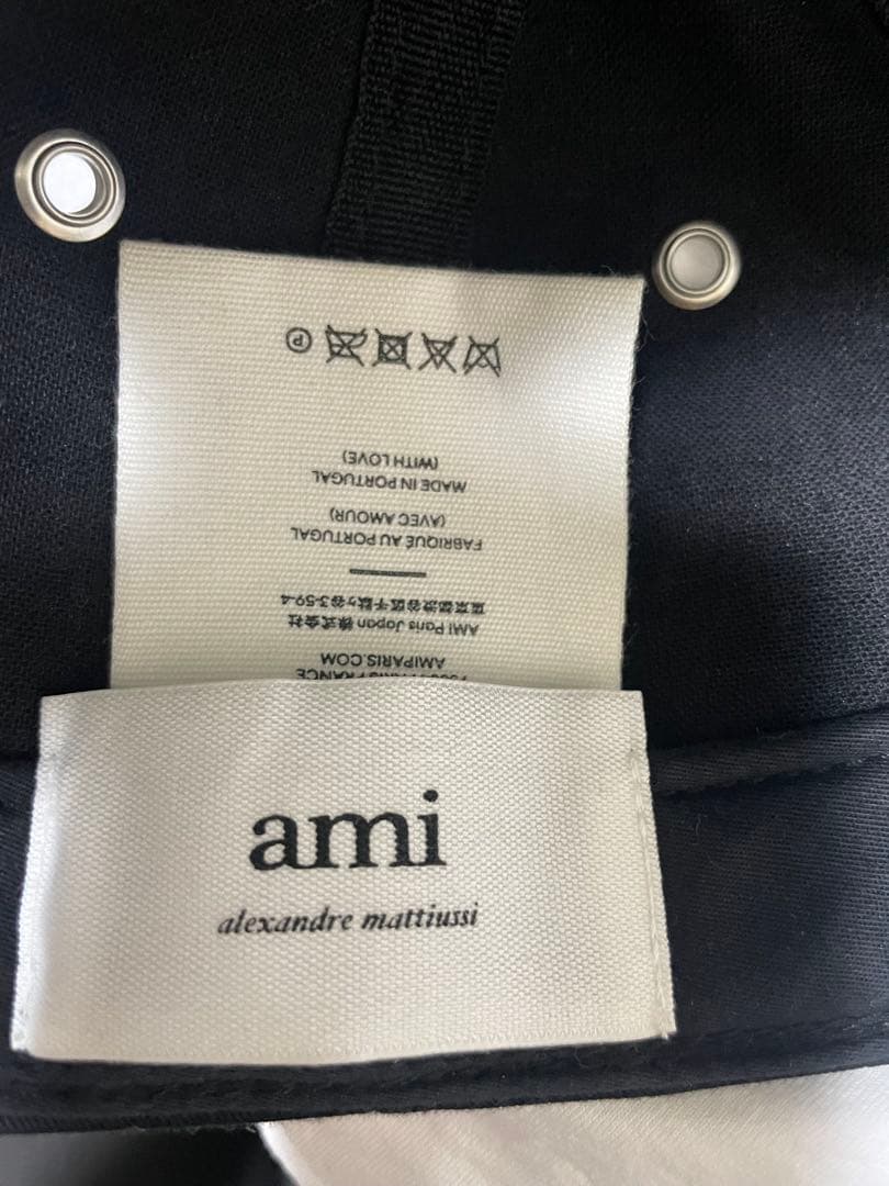 AMI PARIS Cap Black アミパリス キャップ 帽子