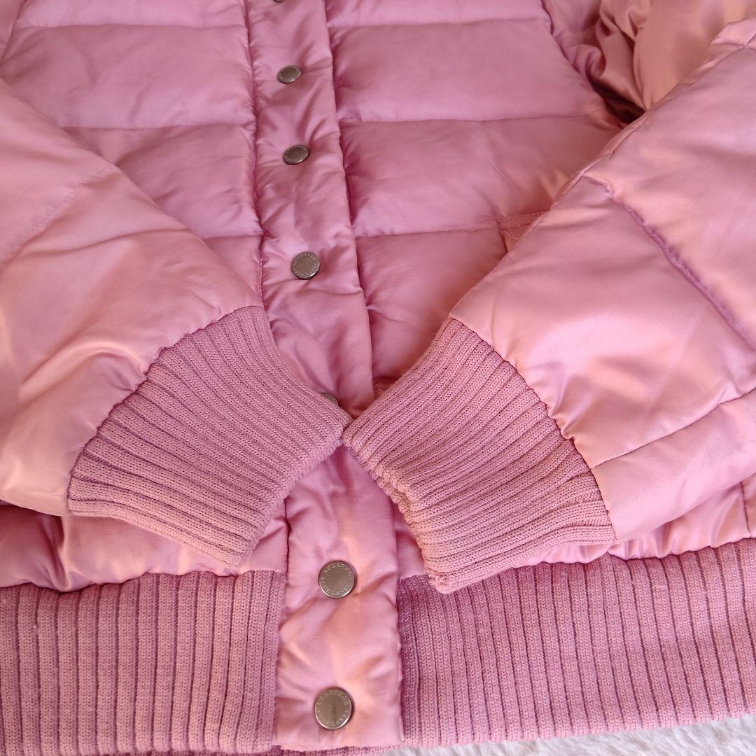 BURBERRY　ピンクダウンジャケット　38 フード取り外し可能
