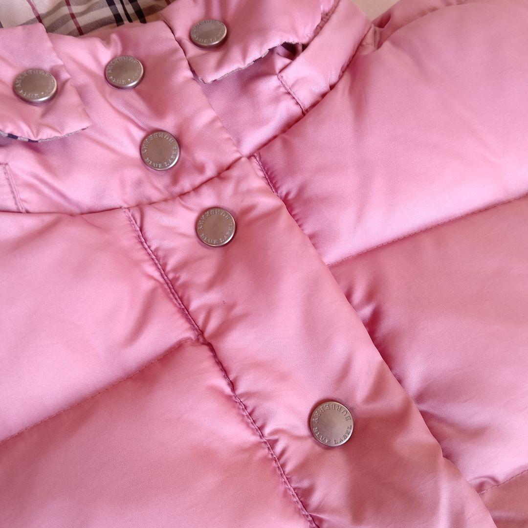 BURBERRY　ピンクダウンジャケット　38 フード取り外し可能
