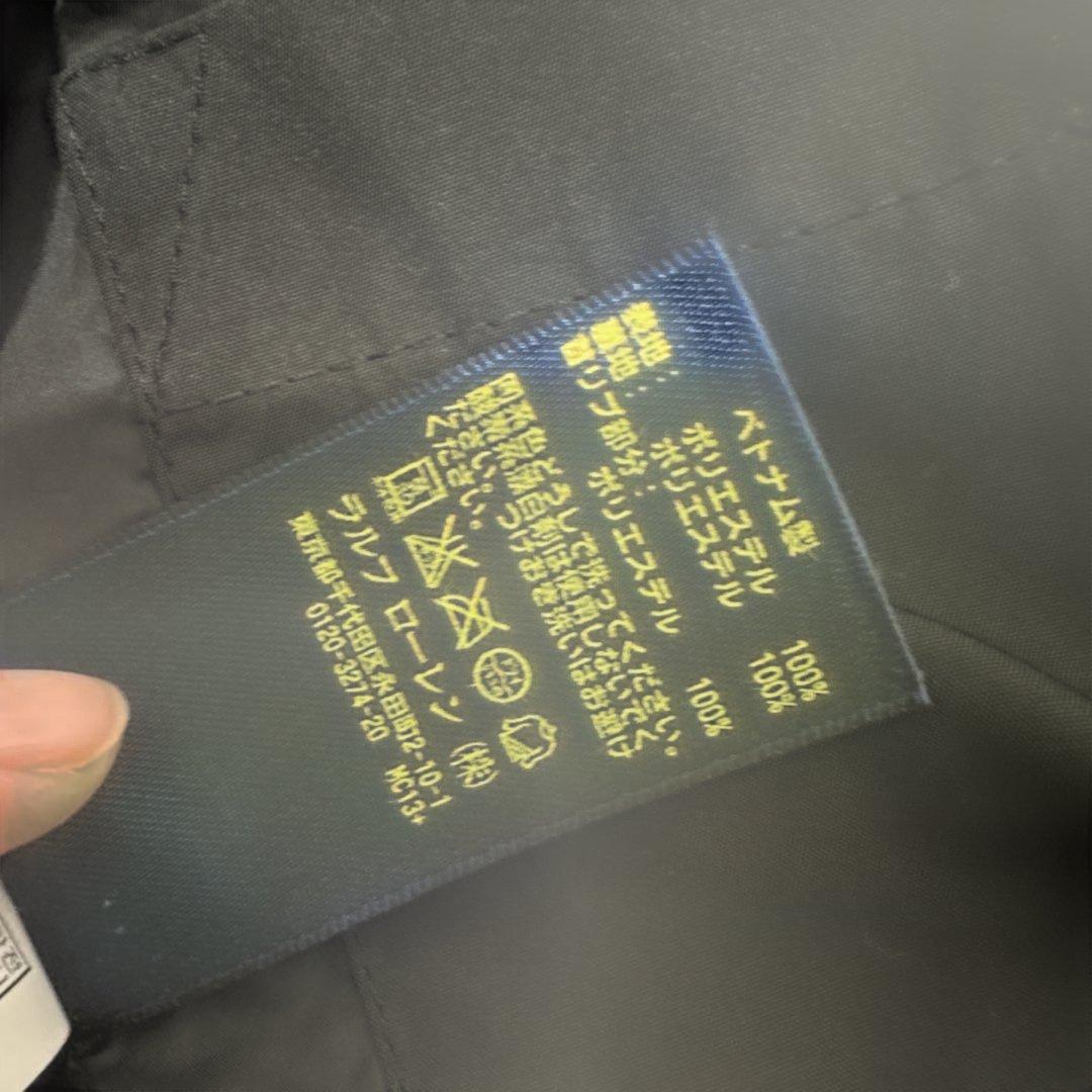 再値下げ！美品！Ralph Lauren ブラックナイロンジャケット　ポロ